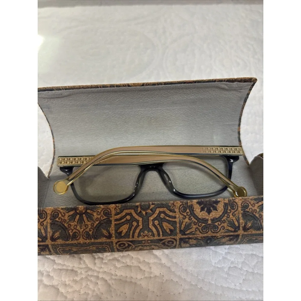 Carolina Herrera VHE761K Women's Eyeglass FRAMES ONLY‎ Col. 06N1 53[]15-140 Blue